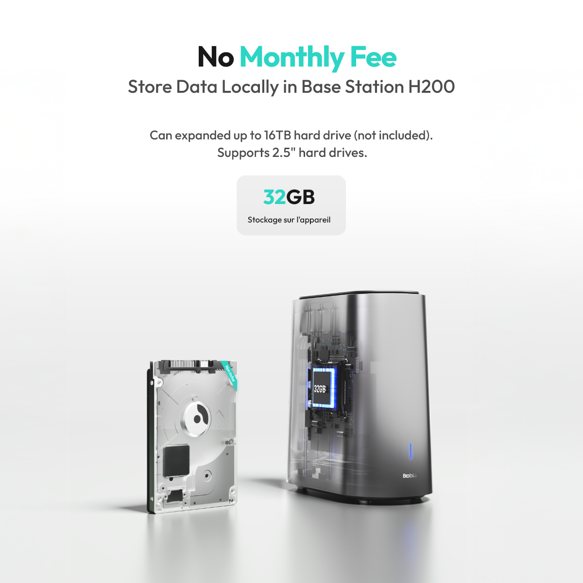 W510 4K AI Security Camera System | 5-Camera Kit