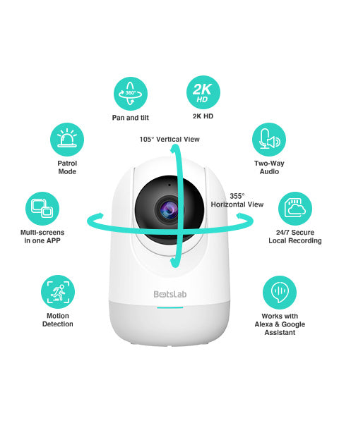 Botslab 2K Indoor Multiple Viewing Modes Security Camera C211