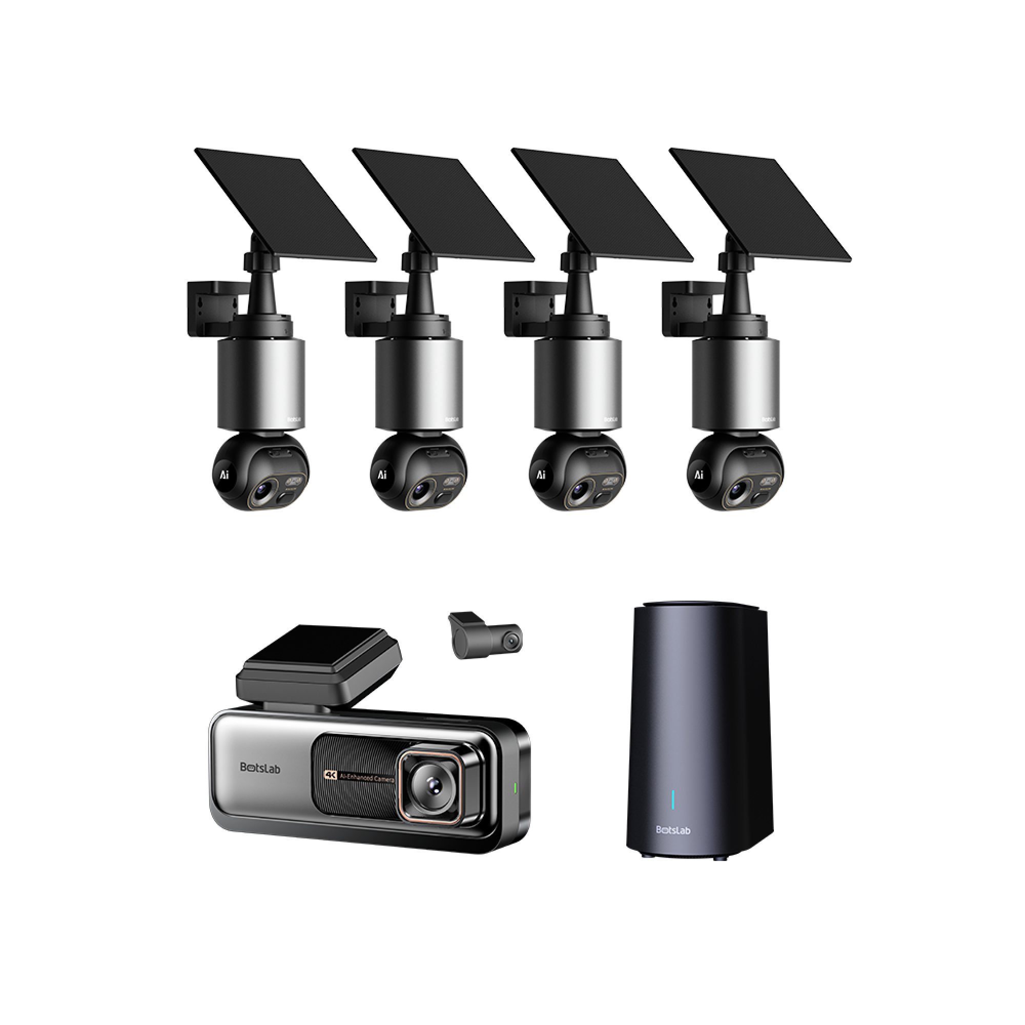 Botslab G980H Pro Dash Cam EU+ W510 Security 4-Cam Kit Bundle