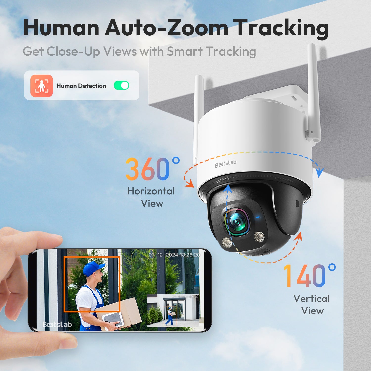 Botslab 3K ColorS Al Night Outdoor Security Camera W317