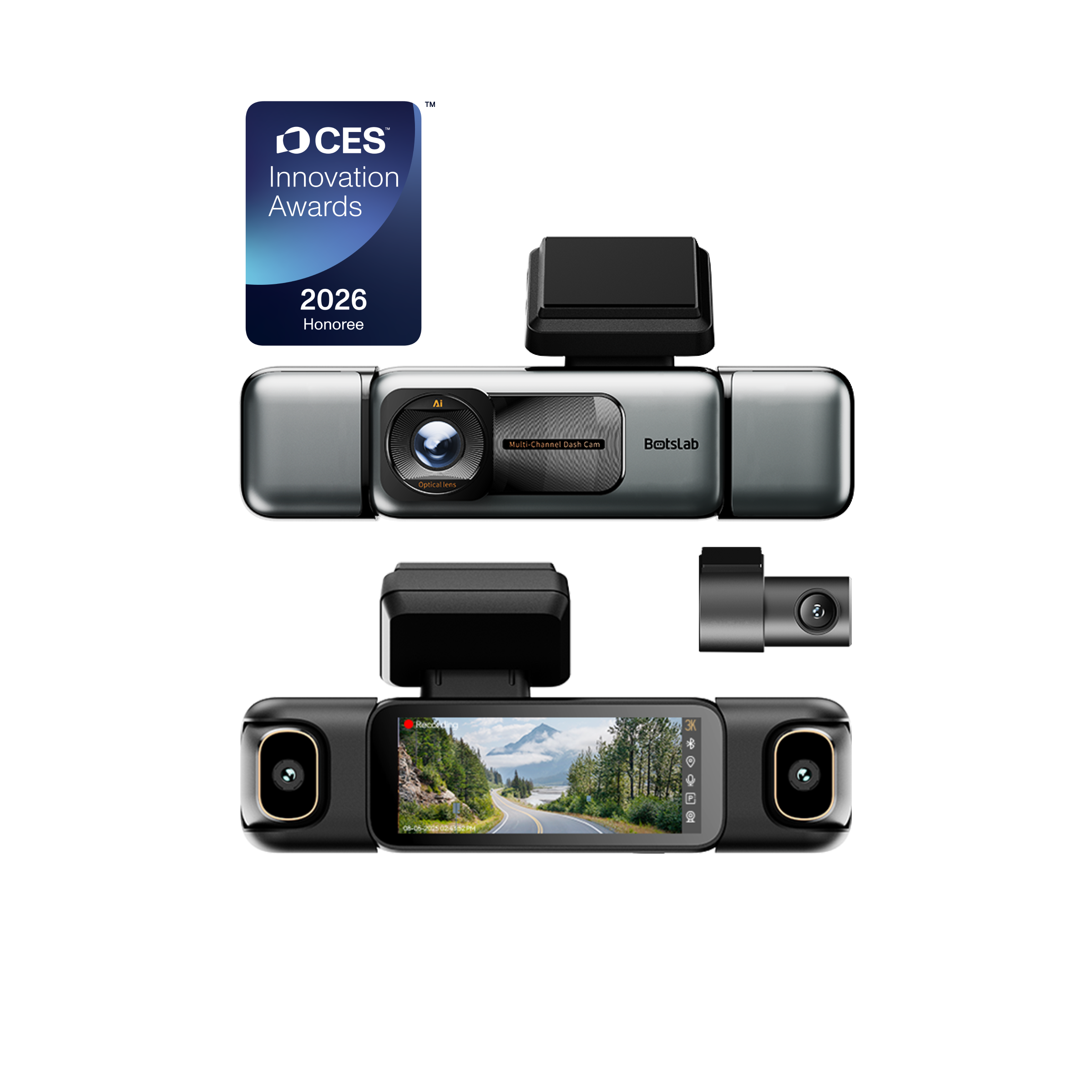 AI Note & 4-Channel Dash Cam Kit EU