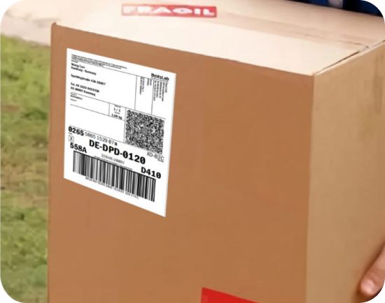 Naljepnica za paket u 4K rezoluciji