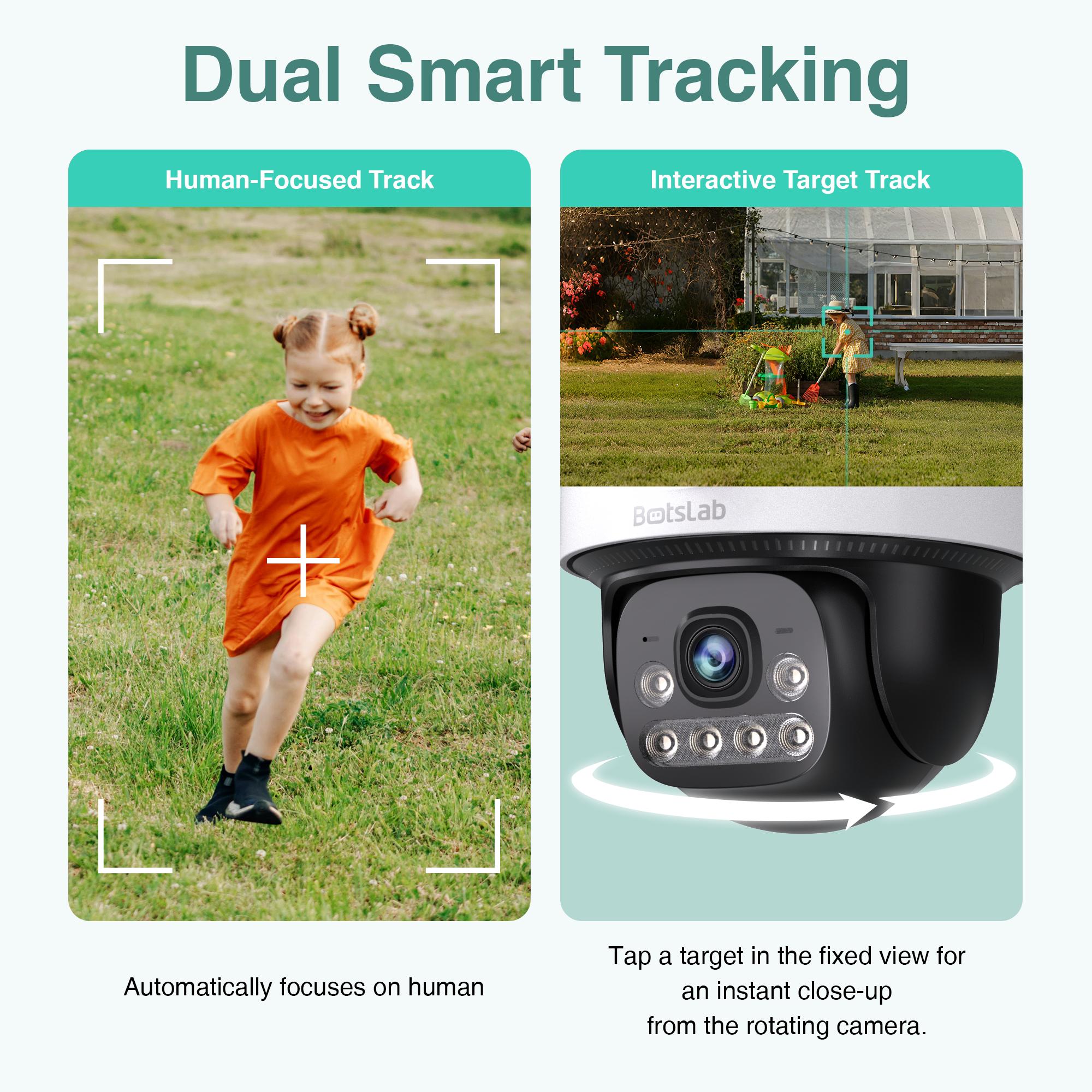 Botslab Dual-Lens PTZ Outdoor Security Camera W315