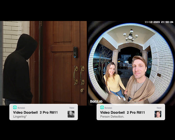 Doorbell R811s + 4 AI Cameras Base Station System W510 Home Security Bundle