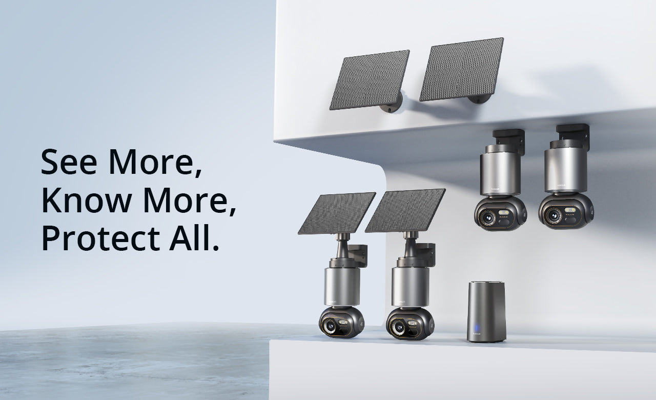 Doorbell R811s + 4 AI Cameras Base Station System W510 Home Security Bundle