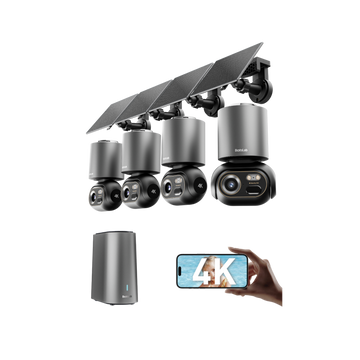 W510 4K AI Security Camera System | 4-Camera Kit
