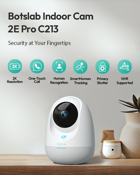 Botslab Indoor Camera C213: Network Setup, Notifications & Firmware Re