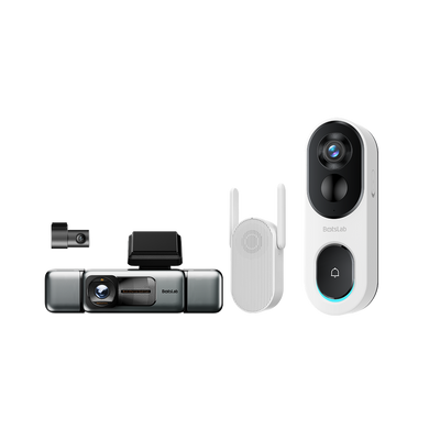 Botslab Home & Drive Security Bundle: G980H 4-Channel Dash Cam + R810 SE Video Doorbell