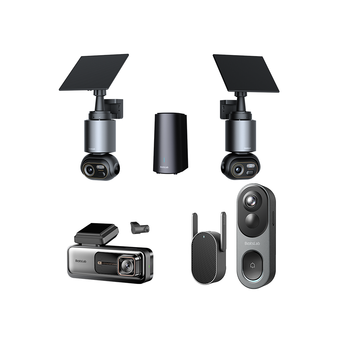 Heem-Sécherheets-Bundle: W510 (2-Cam-Kit) + G980H Pro + R810