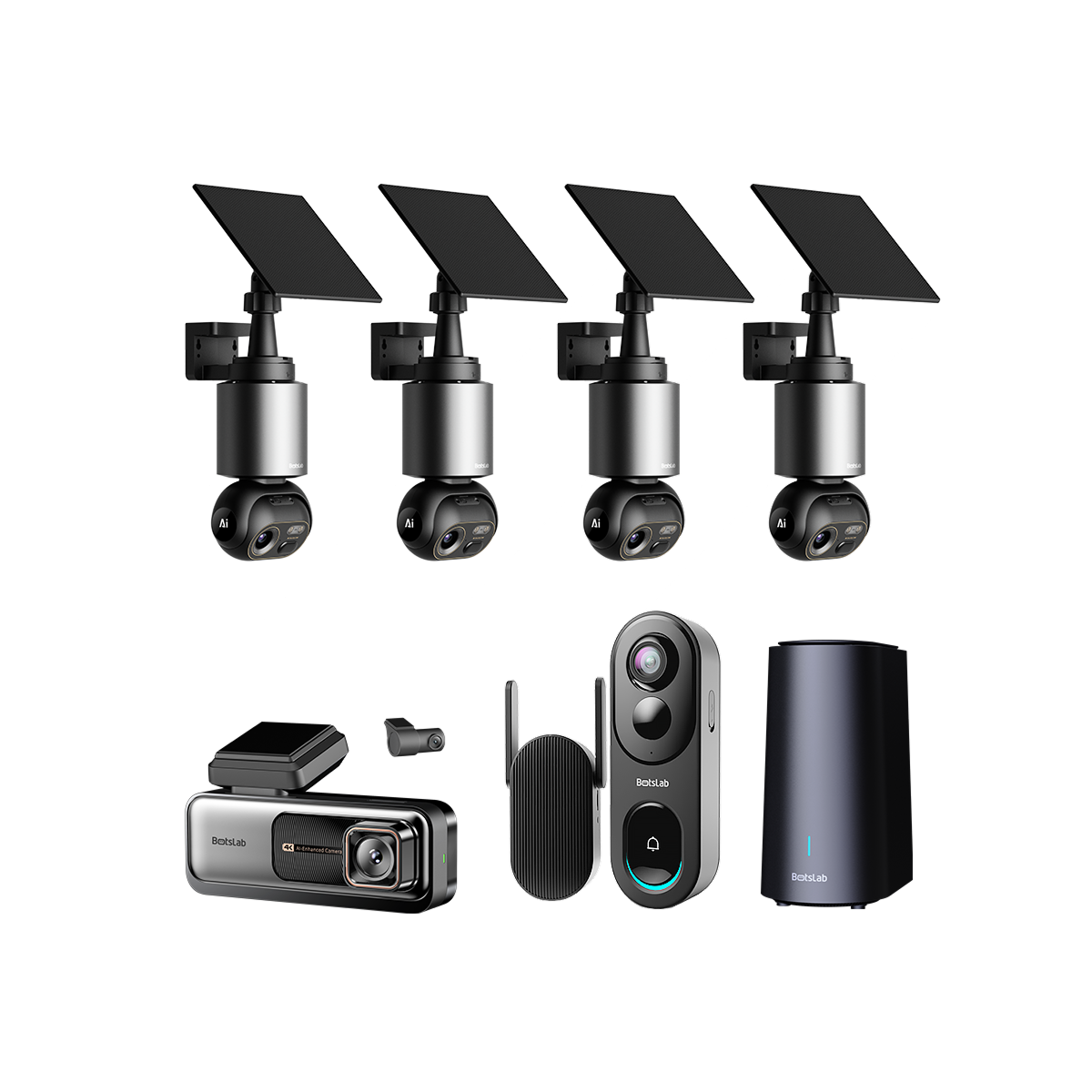 Botslab 3-in-1 Security Bundle — W510 (4-Cam Kit)| G980H | R811S