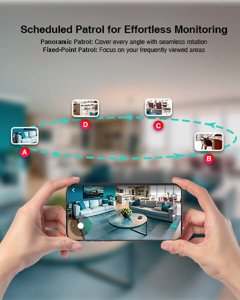 Botslab AI 3K Smart Tracking Indoor Security Camera C221