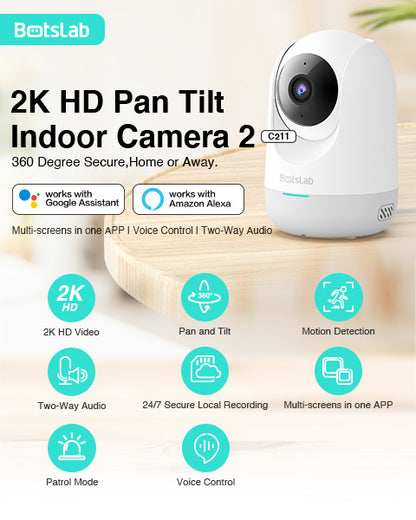 Botslab 2K Indoor Multiple Viewing Modes Security Camera C211