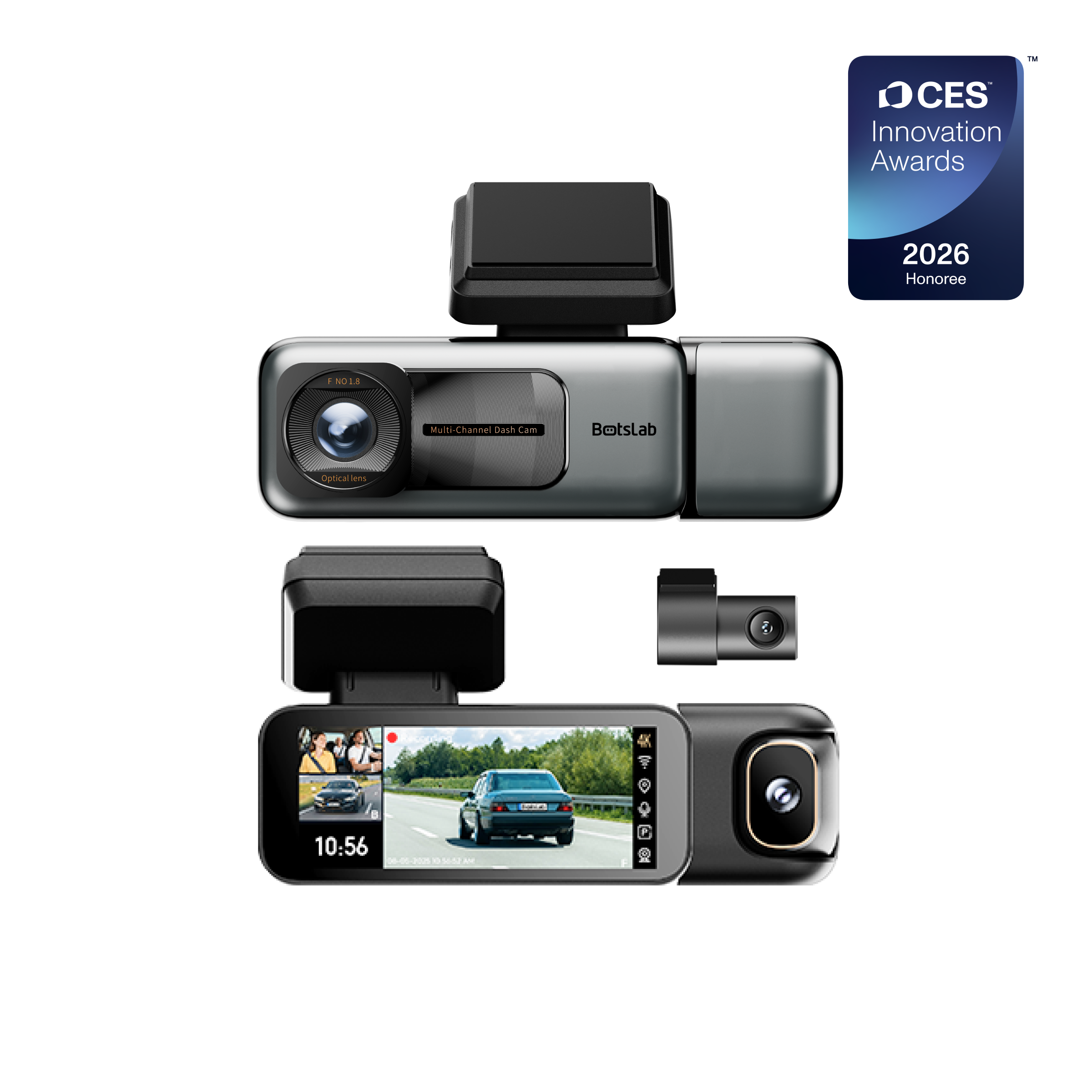G980H 3-Camera Multi-Channel Dash Cam