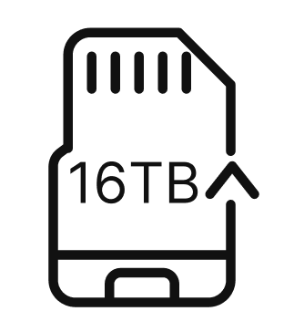 Expandable Up to 16 TB