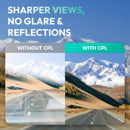 CPL Polarizing Filter: Only for G980H 3- or 4-Channel Dash Cam
