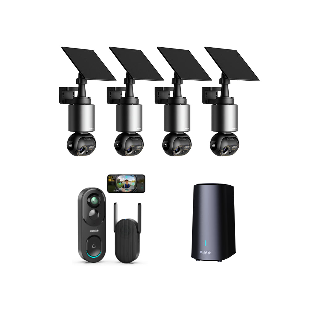 Doheem Sécherheets-Bundle: R810 Video-Dierklack + W510 Kamera dobaussen