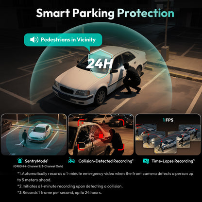 Kit de cableado tipo C exclusivo para BOTSLAB Dash Cam G980H/G980H Pro