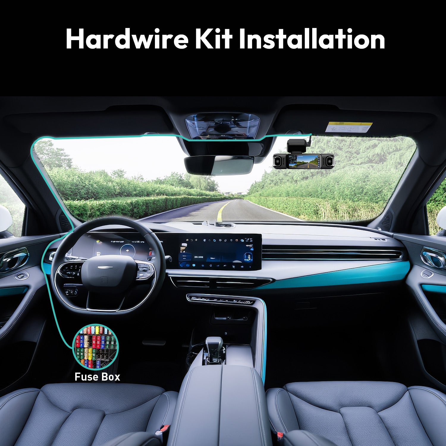 Kit de cableado tipo C exclusivo para BOTSLAB Dash Cam G980H/G980H Pro