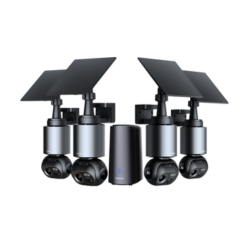 W510 4K AI Security Camera System | 4-Camera Kit