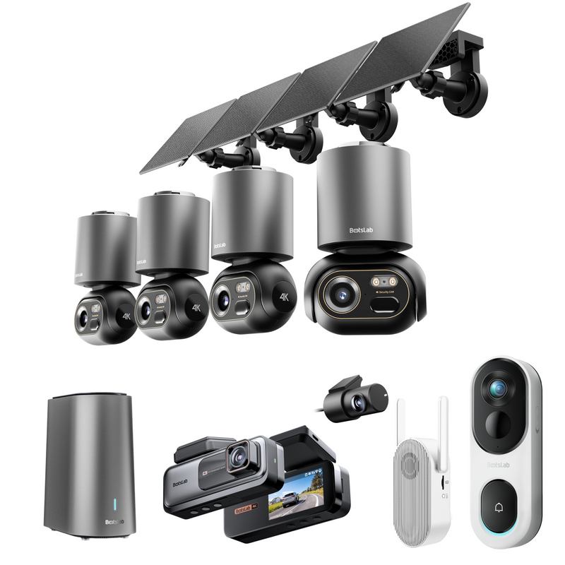 Botslab Home & Drive Security Bundle: W510 (4-Cam Kit) + G980H Pro + R810 SE
