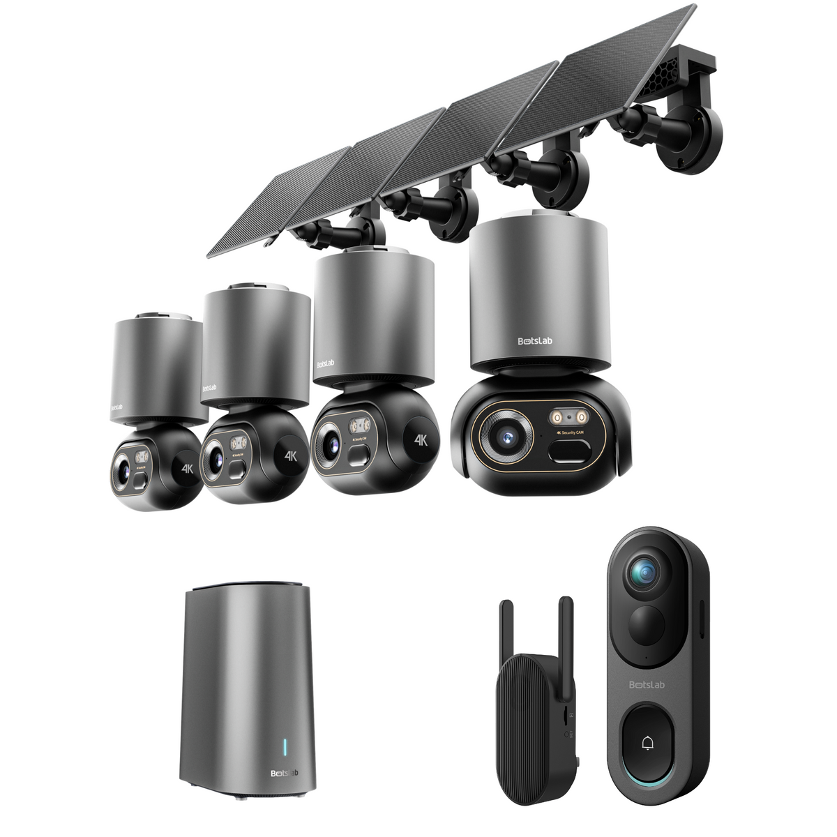 Doheem Sécherheets-Bundle: R810 Video-Dierklack + W510 Kamera dobaussen