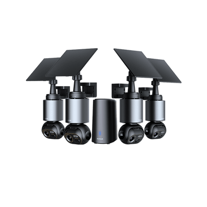 Türklingel R811 + 4 KI-Kameras Homebase-System W510 (499 $ Home Security Bundle)