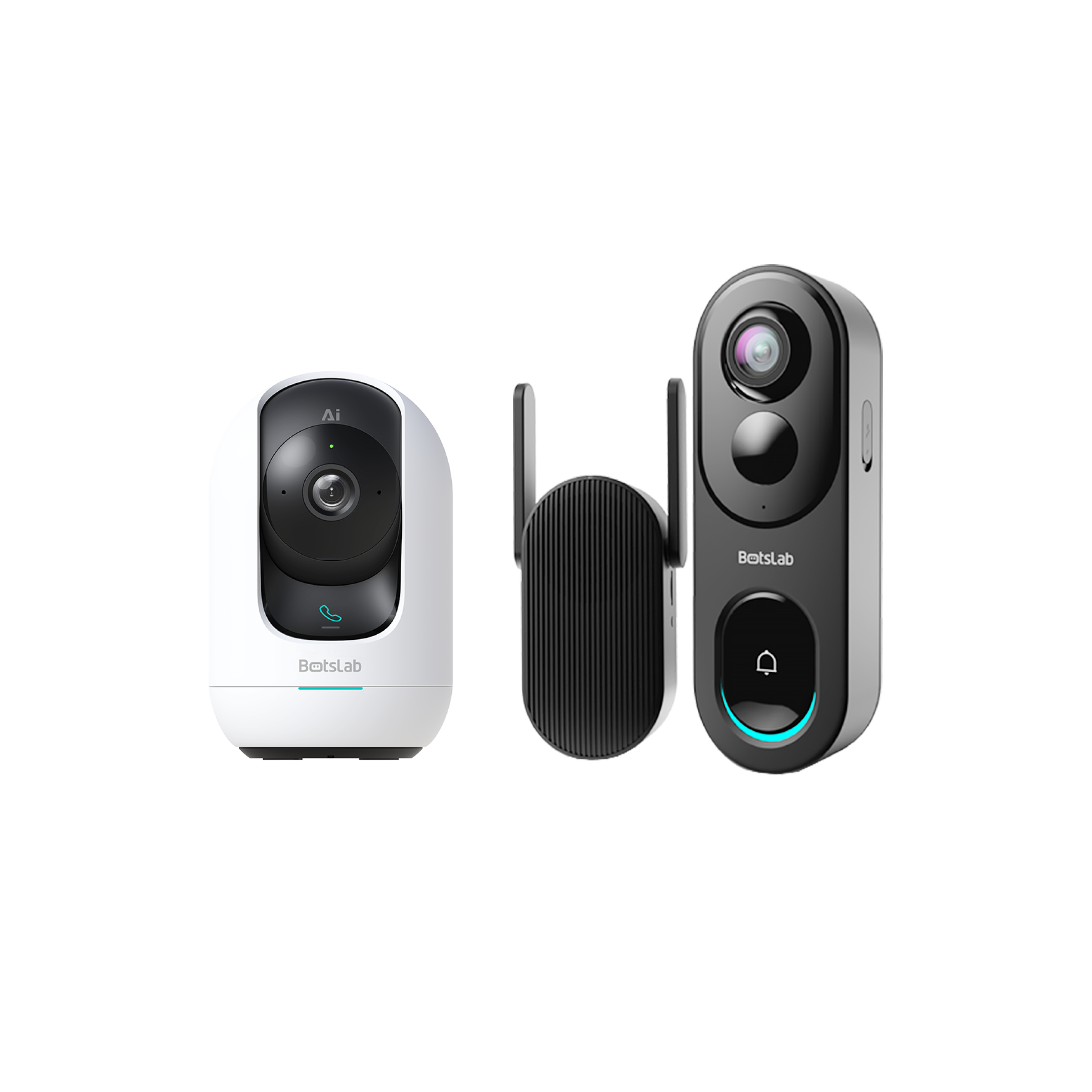 Botslab Home Security Bundle: C221 Indoor Camera + R810 Video Doorbell