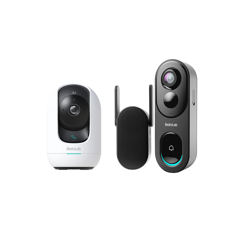 Home Security Bundle: C221 Indoor Camera + R810 Video Doorbell