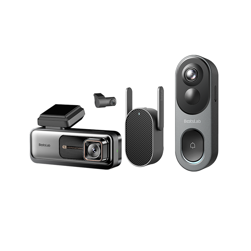 Botslab Home & Drive Security Bundle: G980H Pro Dash Cam + R811S Video Doorbell