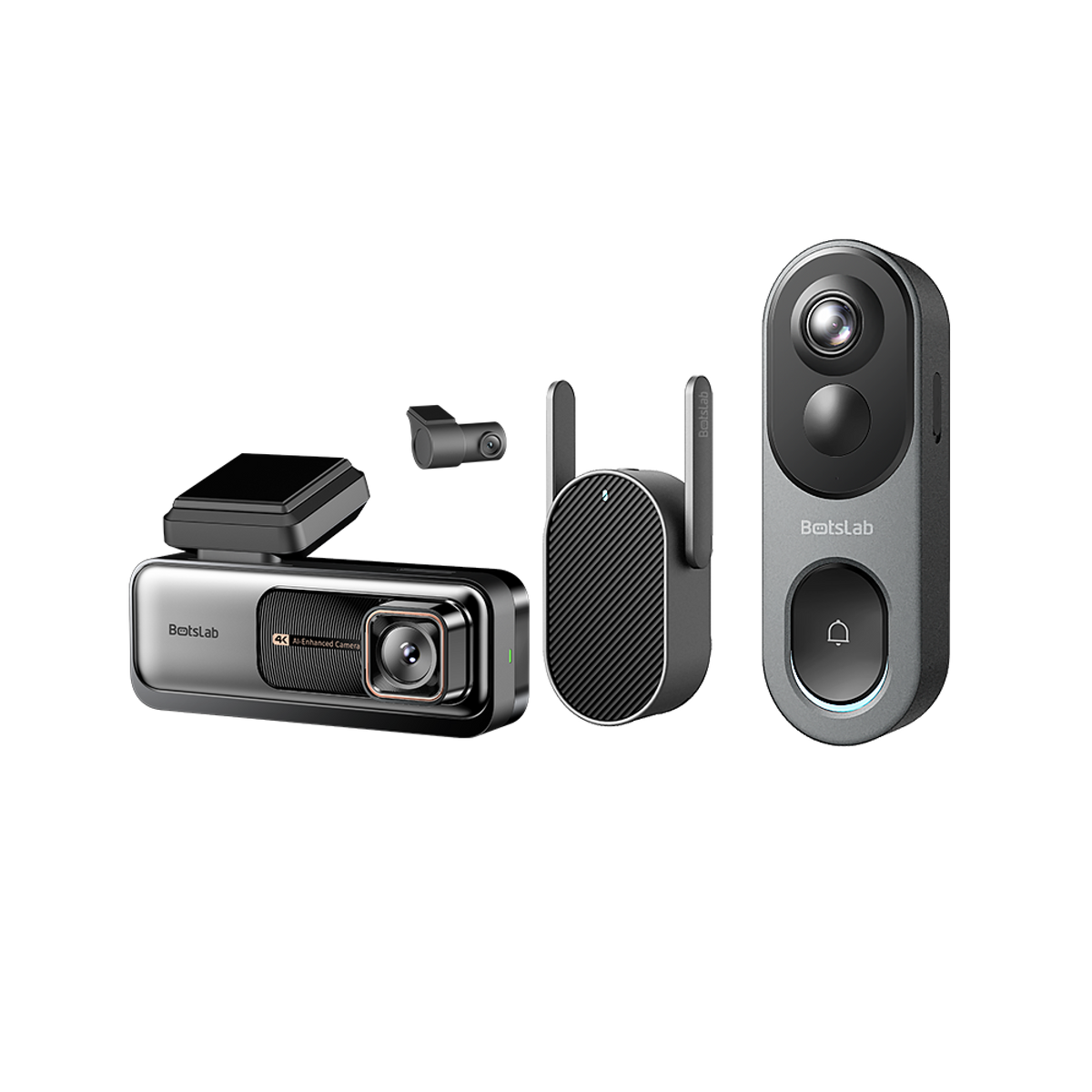 Pacote de segurança para casa e automóvel: câmara de bordo G980H Pro + videoporteiro R811S