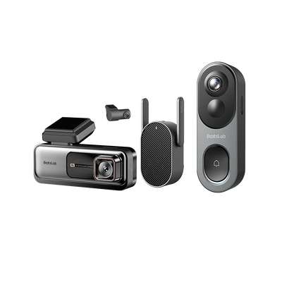 Botslab Home & Drive Security Bundle: G980H Pro Dash Cam + R811S Video Doorbell