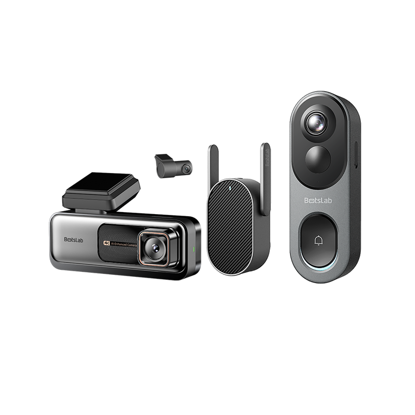 Home & Drive Security Bundle: G980H Pro Dash Cam + R811S Video Doorbell