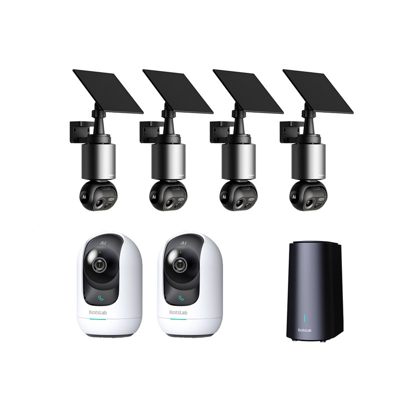Home Security Bundle: W510 Outdoor Camera + C221 Indoor Camera (2 Packs)